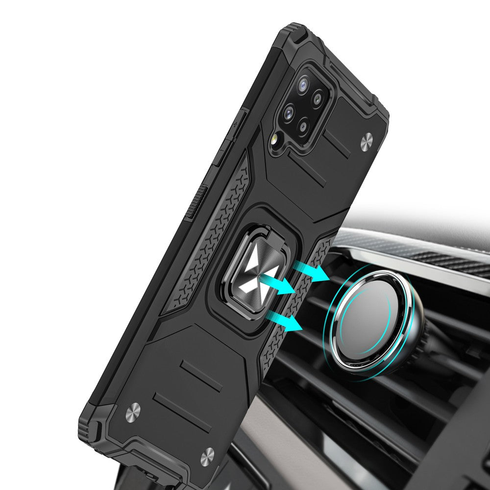 Ring Armor Case Kickstand Wozinsky Tough Rugged για Samsung Galaxy A42 5G Ασημί | www.lightgear.gr