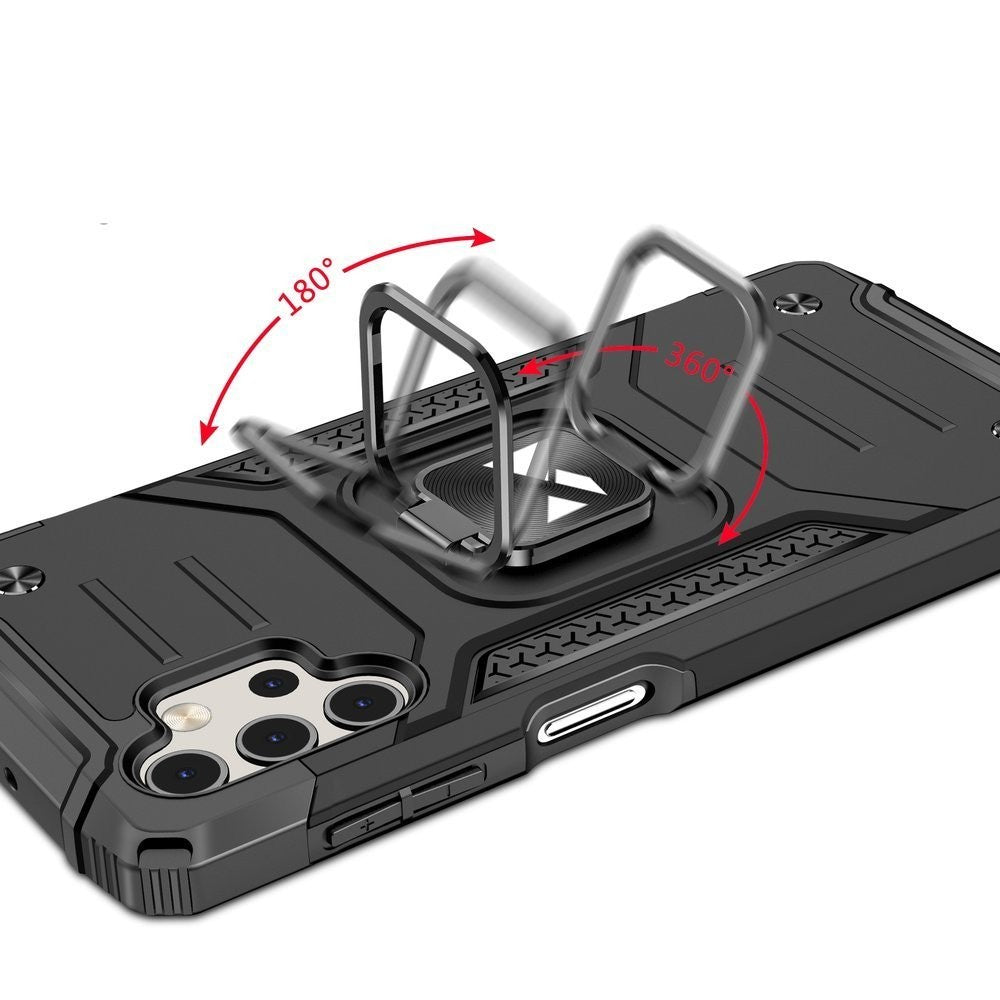 Ring Armor Case Kickstand Wozinsky Tough Rugged για Samsung Galaxy A32 5G Μαύρο | www.lightgear.gr