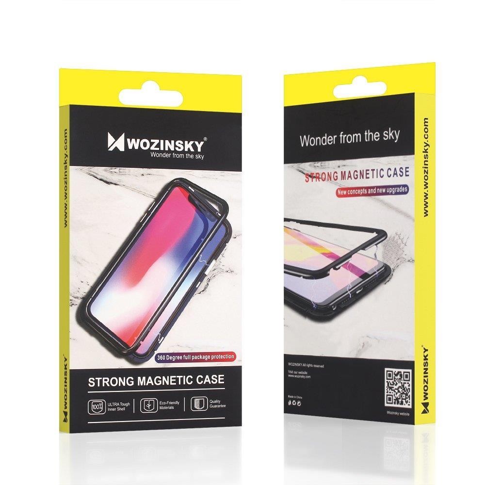 Full Magnetic Case Full Body με Built-in Glass Wozinsky για Samsung Galaxy A72 4G Μαύρο-Διάφανο | www.lightgear.gr