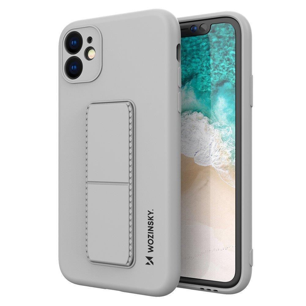 Kickstand Silicone Case με Stand Wozinsky για Samsung Galaxy A22 4G Γκρι | www.lightgear.gr