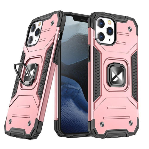 Ring Armor Case Kickstand Wozinsky Tough Rugged για iPhone 13 Rose Gold | www.lightgear.gr