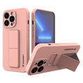 Kickstand Case Wozinsky Silicone με Stand για iPhone 13 Mini Ροζ | www.lightgear.gr