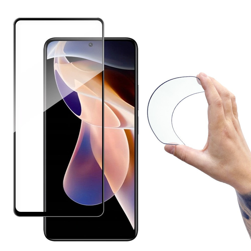 Full Cover Flexi Nano Glass Film Tempered Glass με Frame Wozinsky για Xiaomi Redmi Note 11 Pro+ / 11 Pro Διάφανο | www.lightgear.gr