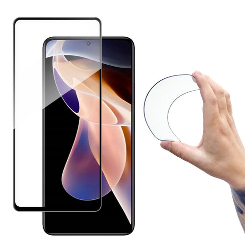 Full Cover Flexi Nano Glass Film Tempered Glass με Frame Wozinsky για Xiaomi Redmi Note 11 Pro+ / 11 Pro Διάφανο | www.lightgear.gr