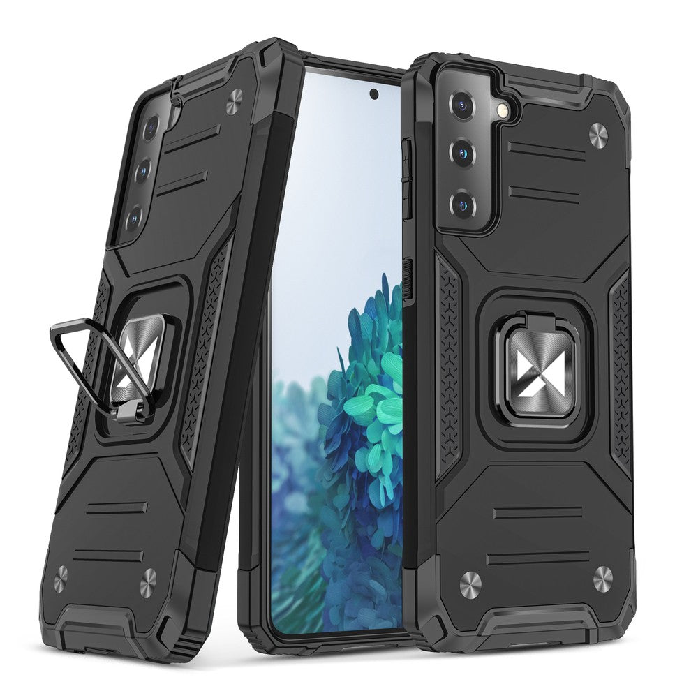 Ring Armor Tough Hybrid Case Cover + Magnetic Mount Wozinsky για Samsung Galaxy S22+ (S22 Plus) Μαύρο | www.lightgear.gr