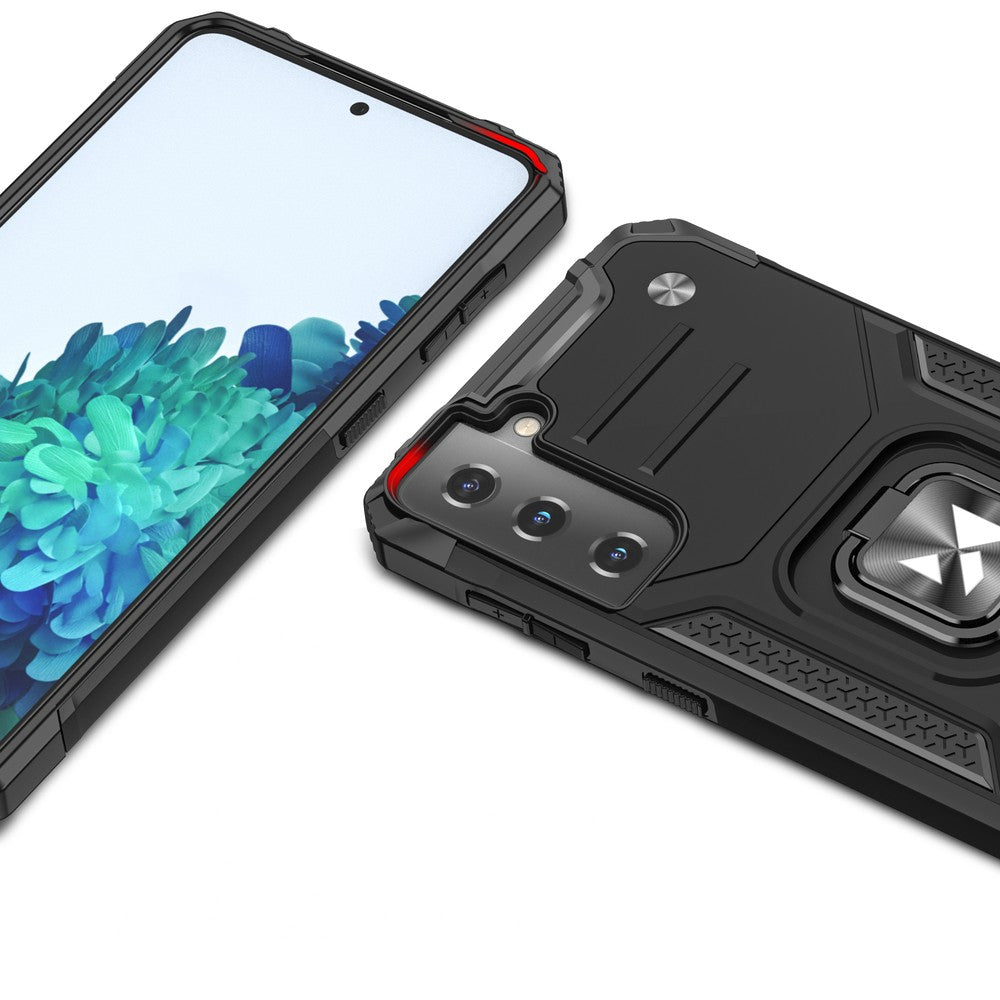 Ring Armor Tough Hybrid Case Cover + Magnetic Mount Wozinsky για Samsung Galaxy S22+ (S22 Plus) Μαύρο | www.lightgear.gr