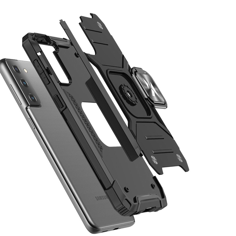 Ring Armor Tough Hybrid Case Cover + Magnetic Mount Wozinsky για Samsung Galaxy S22+ (S22 Plus) Μαύρο | www.lightgear.gr