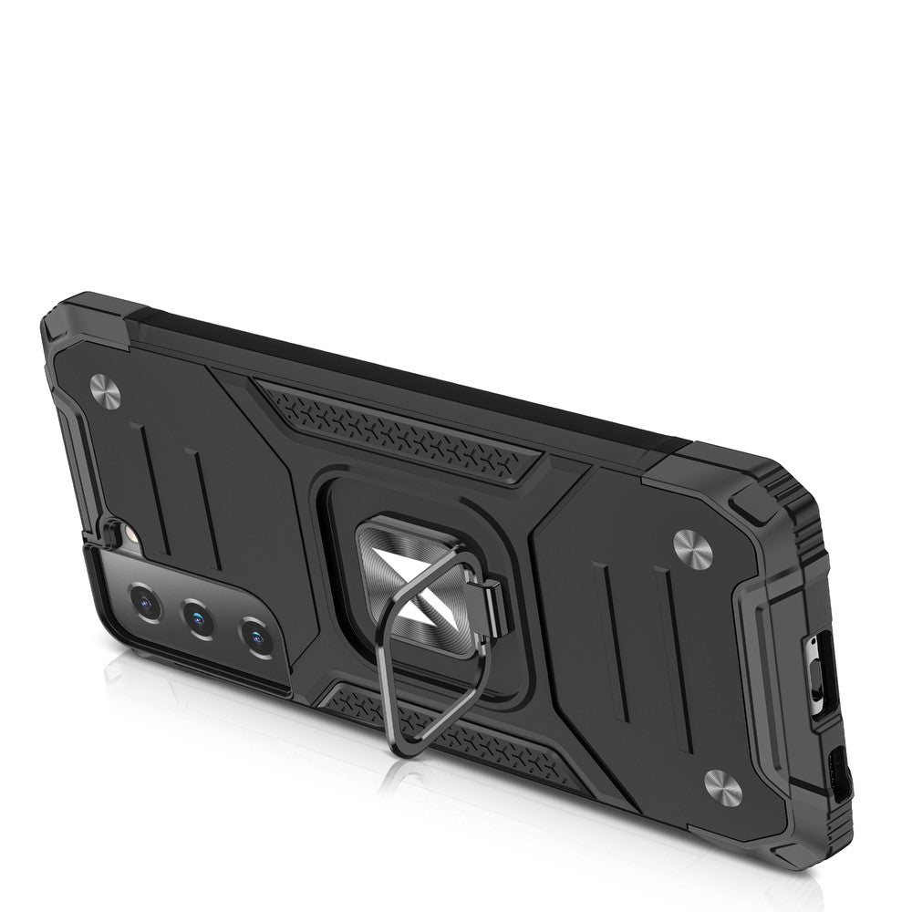 Ring Armor Tough Hybrid Case Cover + Magnetic Mount Wozinsky για Samsung Galaxy S22+ (S22 Plus) Μαύρο | www.lightgear.gr