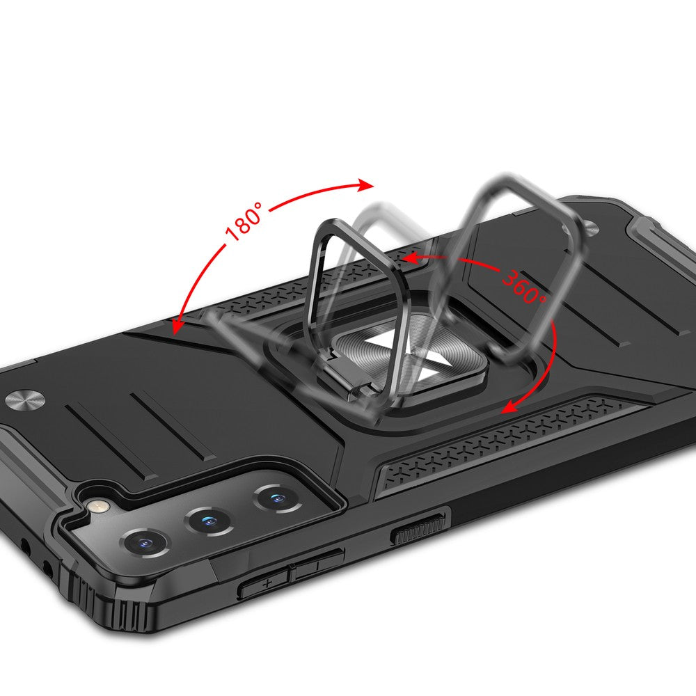 Ring Armor Tough Hybrid Case Cover + Magnetic Mount Wozinsky για Samsung Galaxy S22+ (S22 Plus) Μαύρο | www.lightgear.gr