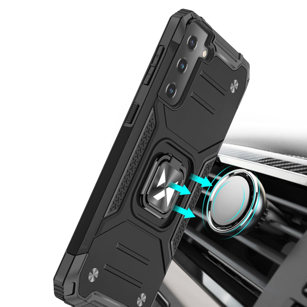 Ring Armor Tough Hybrid Case Cover + Magnetic Mount Wozinsky για Samsung Galaxy S22+ (S22 Plus) Μαύρο | www.lightgear.gr