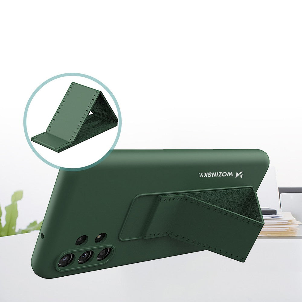 Kickstand Case Σιλικόνης με Stand Wozinsky για Xiaomi Redmi Note 11 Pro Κόκκινο | www.lightgear.gr