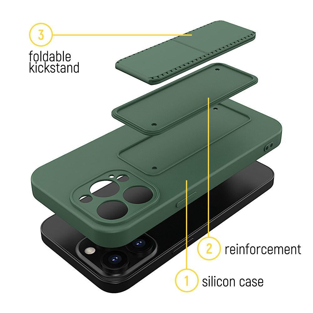 Kickstand Case Σιλικόνης με Stand Wozinsky για Xiaomi Poco M4 Pro 5G Ροζ | www.lightgear.gr