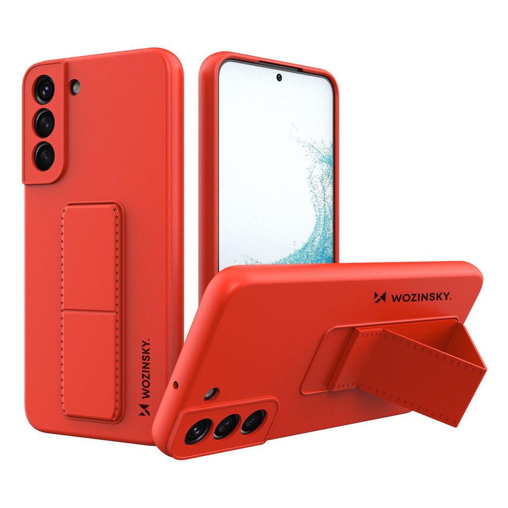 Kickstand Case Σιλικόνης με Stand Wozinsky για Samsung Galaxy S22+ Κόκκινο | www.lightgear.gr