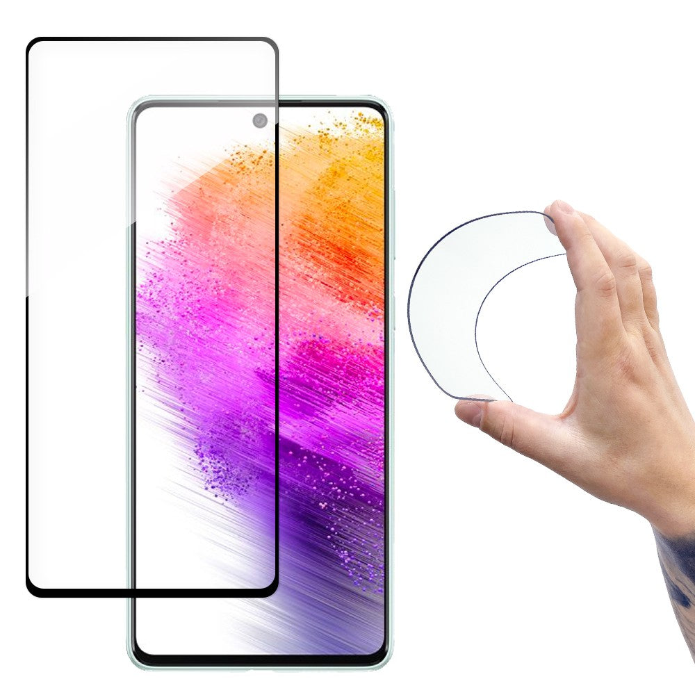 Full Cover Flexi Nano Glass Film Tempered Glass με Frame Wozinsky για Samsung Galaxy A73 Διάφανο | www.lightgear.gr
