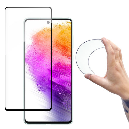 Full Cover Flexi Nano Glass Film Tempered Glass με Frame Wozinsky για Samsung Galaxy A73 Διάφανο | www.lightgear.gr