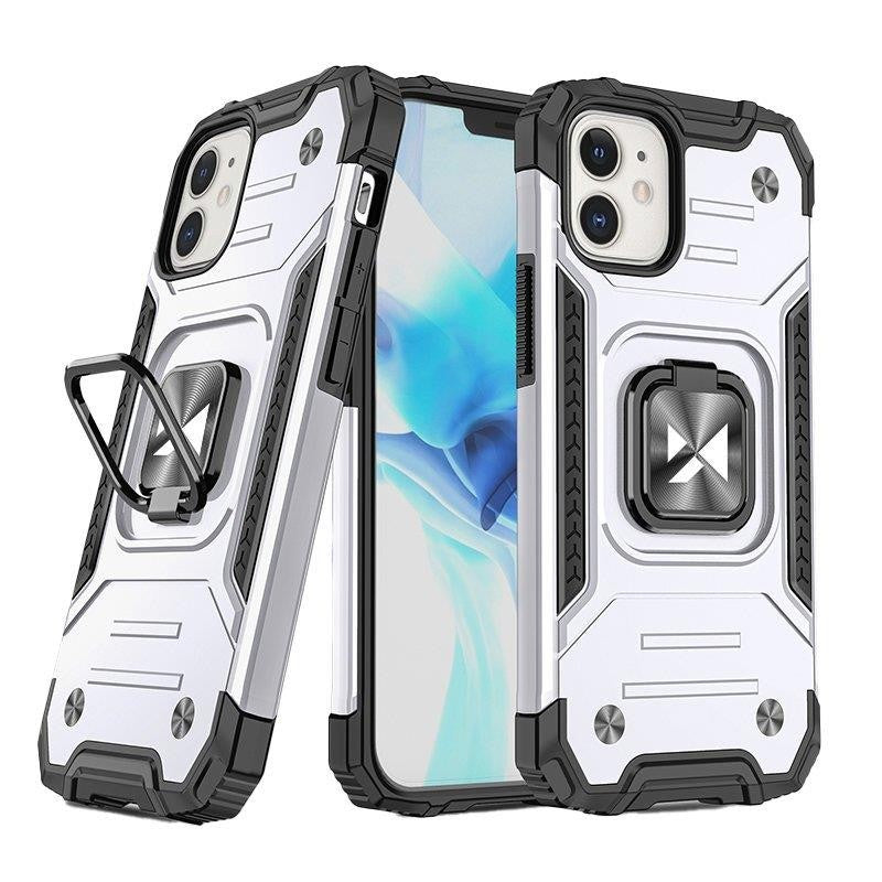 Ring Armor Case Wozinsky με Magnetic Holder για iPhone 14 Silver | www.lightgear.gr