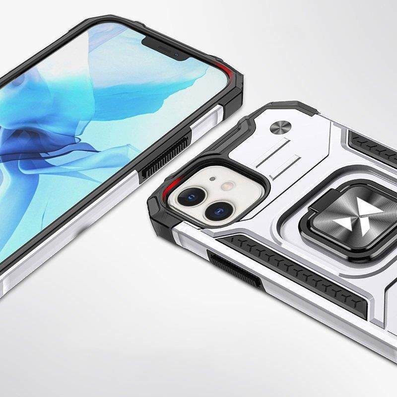Ring Armor Case Wozinsky με Magnetic Holder για iPhone 14 Silver | www.lightgear.gr