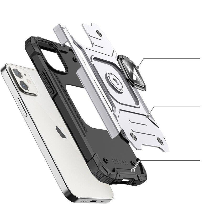 Ring Armor Case Wozinsky με Magnetic Holder για iPhone 14 Silver | www.lightgear.gr