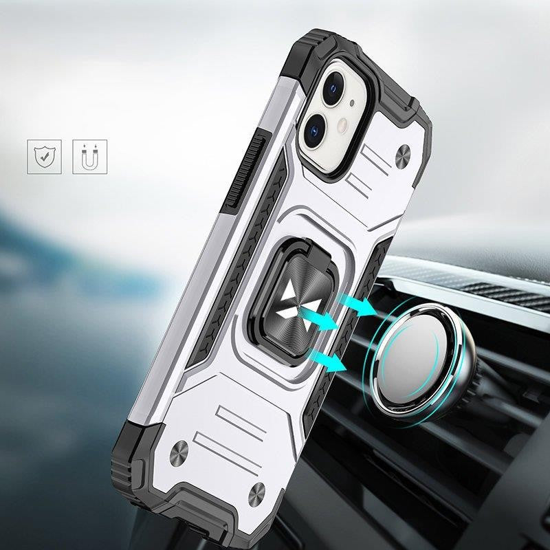 Ring Armor Case Wozinsky με Magnetic Holder για iPhone 14 Silver | www.lightgear.gr