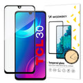 Super Durable Tempered Glass Full Screen Wozinsky με Frame Case Friendly για TCL 30 Μαύρο | www.lightgear.gr