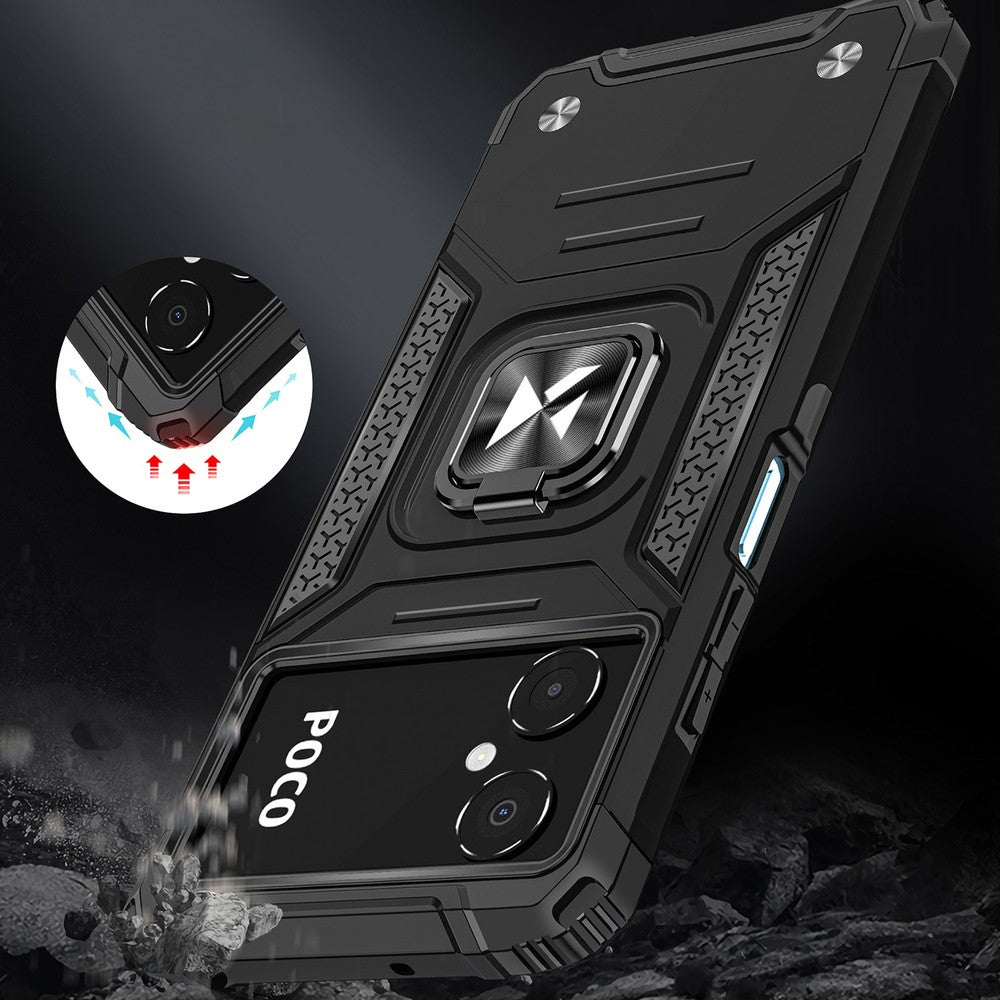 Ring Armor Θήκη Wozinsky με Magnetic Holder για Samsung Galaxy A03 Μαύρο | www.lightgear.gr