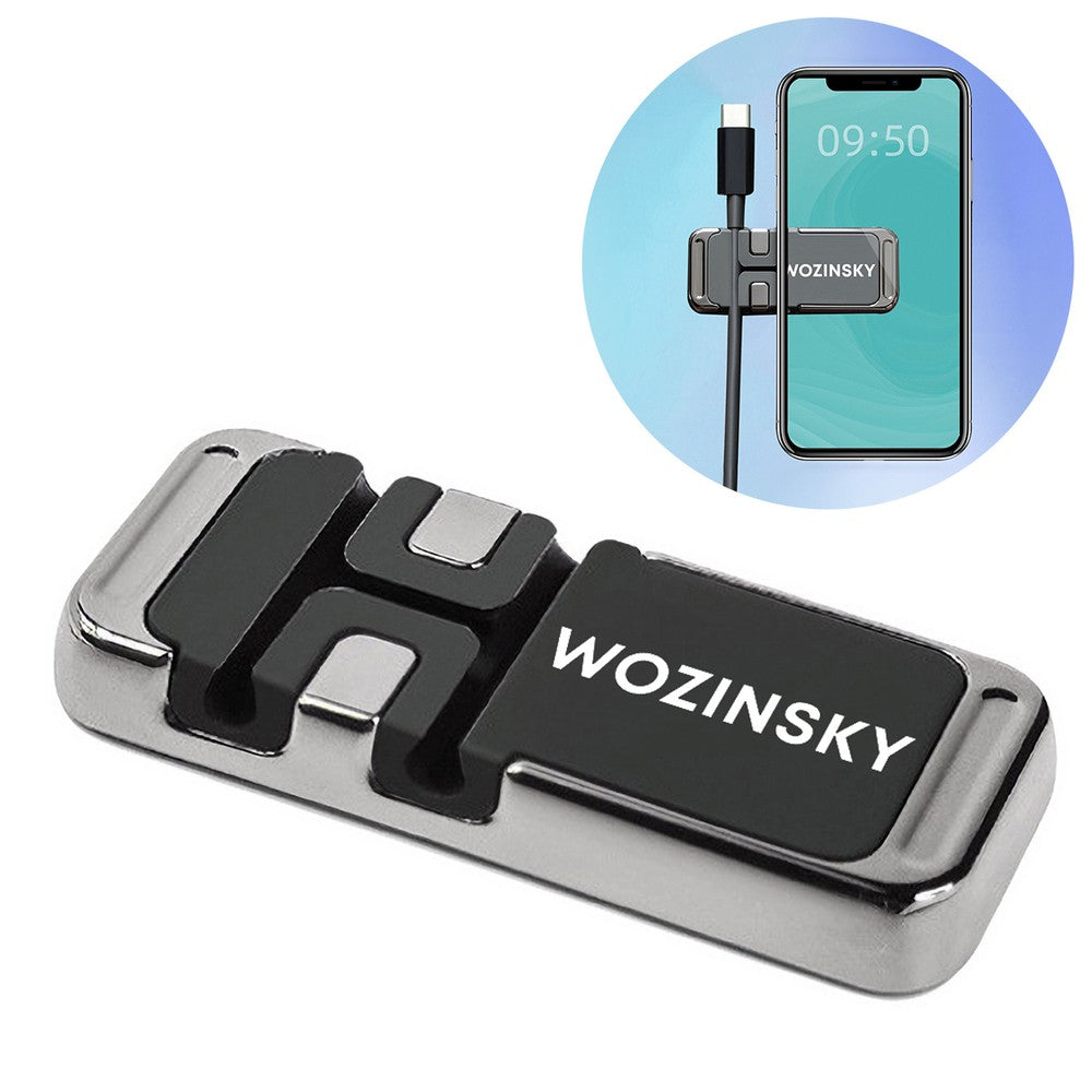 Magnetic Phone Holder με Cable Organizer Wozinsky (WMCDO-B1) | www.lightgear.gr