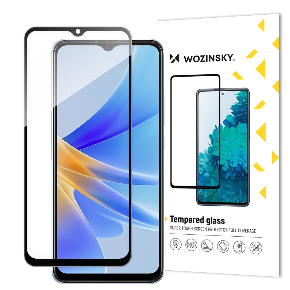 Tempered Glass Full Screen Wozinsky με Frame για Oppo A17 Μαύρο | www.lightgear.gr