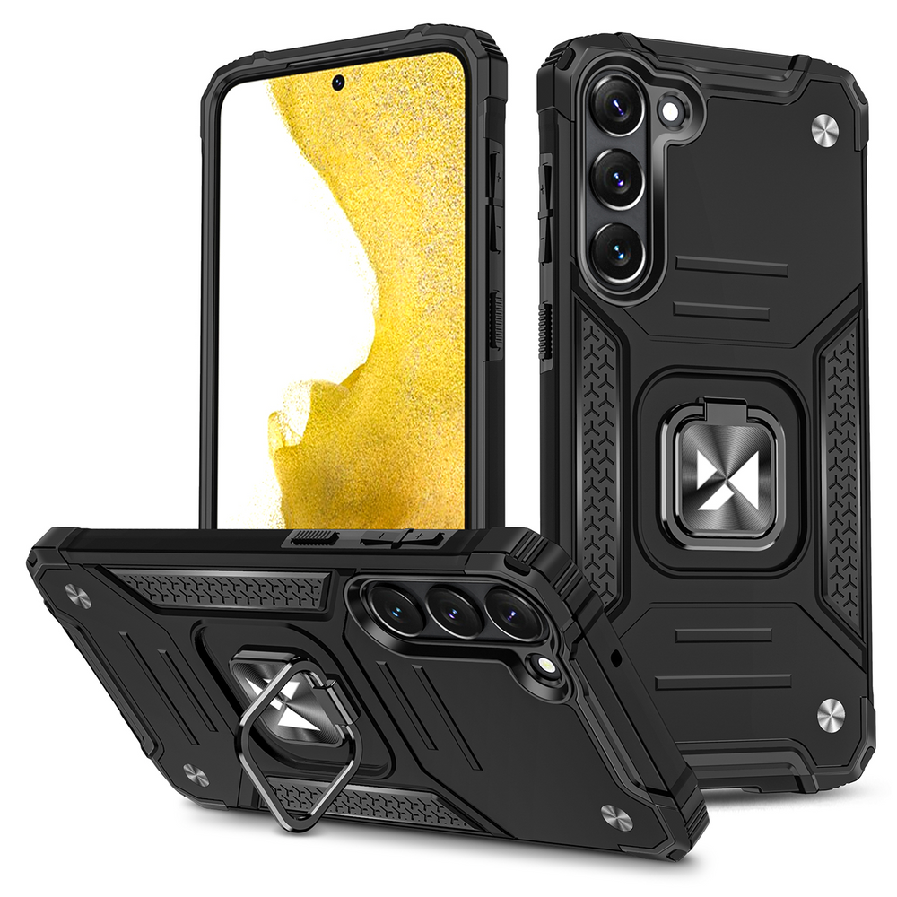 Ring Armor Θήκη Wozinsky με Magnetic Holder για Samsung Galaxy S23+ Μαύρο | www.lightgear.gr