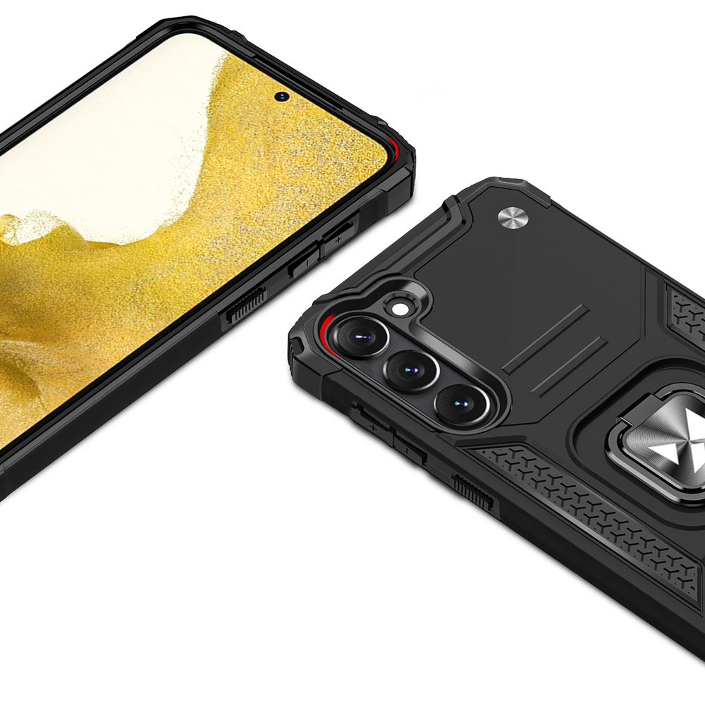Ring Armor Θήκη Wozinsky με Magnetic Holder για Samsung Galaxy S23+ Μαύρο | www.lightgear.gr