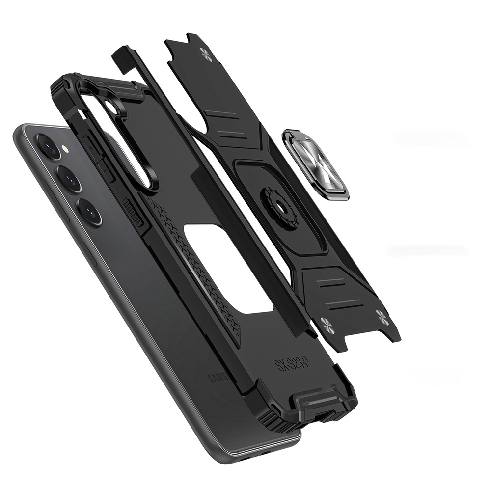 Ring Armor Θήκη Wozinsky με Magnetic Holder για Samsung Galaxy S23+ Μαύρο | www.lightgear.gr