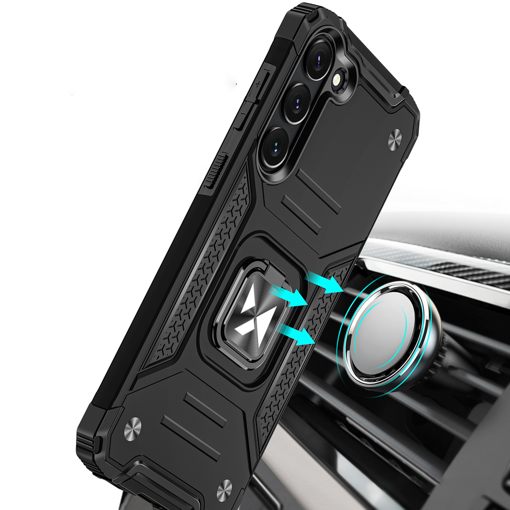 Ring Armor Θήκη Wozinsky με Magnetic Holder για Samsung Galaxy S23+ Μαύρο | www.lightgear.gr
