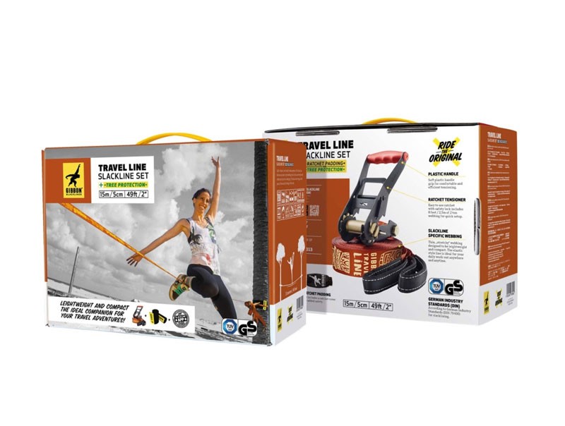 Ιμάντας Ισορροπίας Slackline Gibbon Travel Line Treewear Σετ | www.lightgear.gr