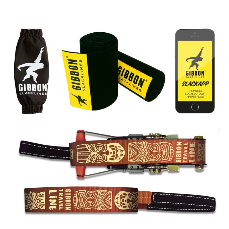 Ιμάντας Ισορροπίας Slackline Gibbon Travel Line Treewear Σετ | www.lightgear.gr