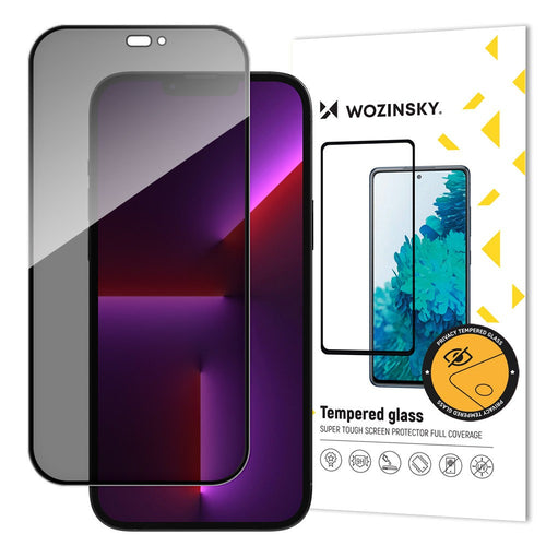 Privacy Glass με Anti Spy Filter Wozinsky για iPhone 15 Plus Μαύρο | www.lightgear.gr