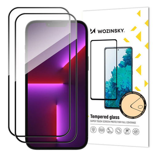Tempered Glass Full Screen με Frame Case Friendly Wozinsky Full Glue για iPhone 15 Plus Μαύρο 2τεμ | www.lightgear.gr