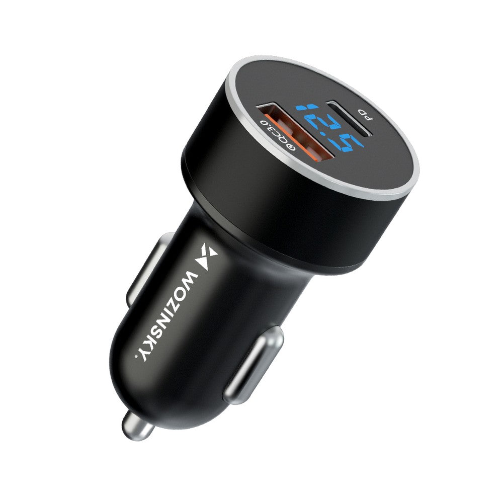 Φορτιστής Αυτοκινήτου Wozinsky WDCCAC USB-C USB-A 36W Μαύρο | www.lightgear.gr