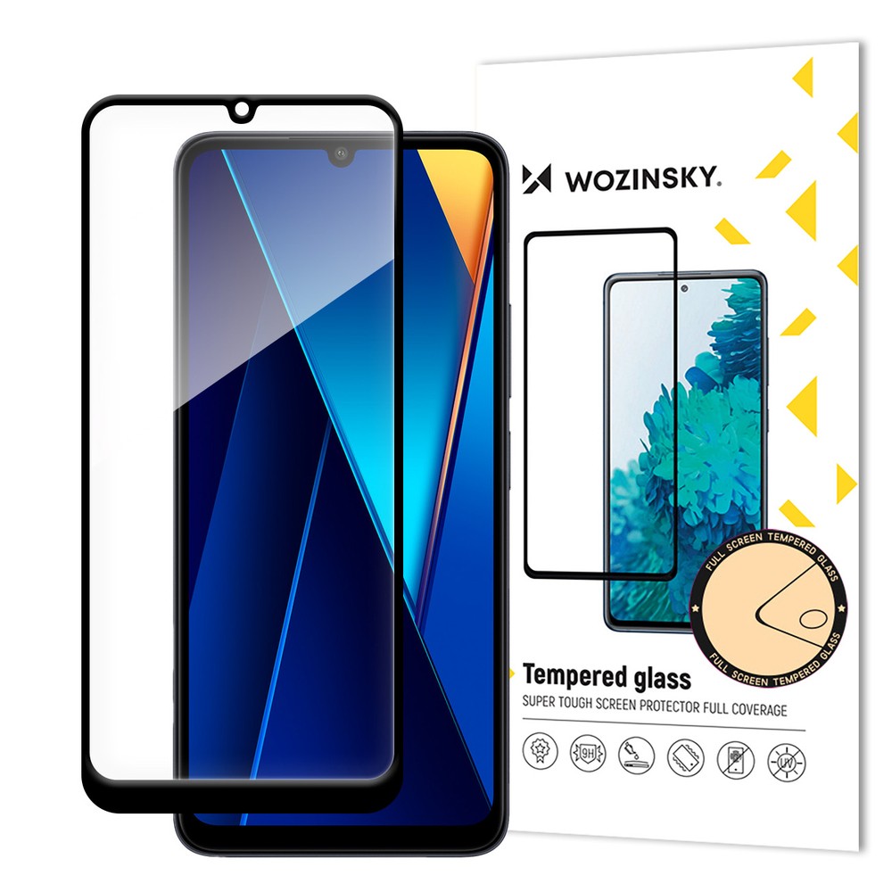 Tempered Glass Full Glue με Frame Wozinsky για Xiaomi POCO C65 / Redmi 13C Μαύρο | www.lightgear.gr