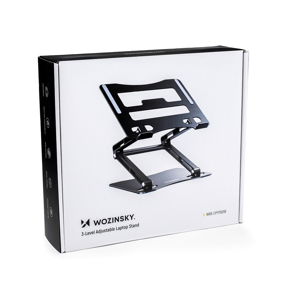 Βάση Laptop και Tablet Wozinsky WRS-CPY75DSB Αλουμινίου + Smartphone Stand Δώρο Μαύρο | www.lightgear.gr