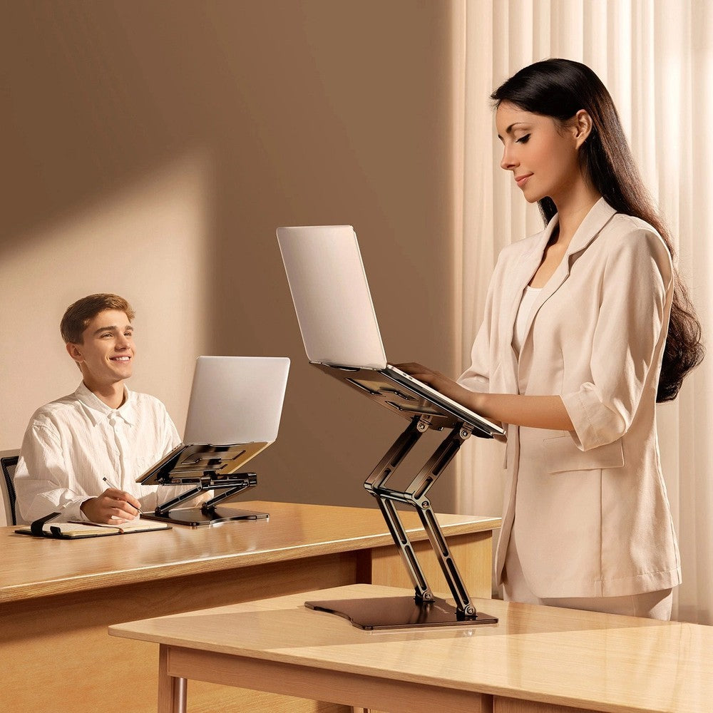 Βάση Laptop και Tablet Wozinsky WRS-CPY75DSB Αλουμινίου + Smartphone Stand Δώρο Μαύρο | www.lightgear.gr