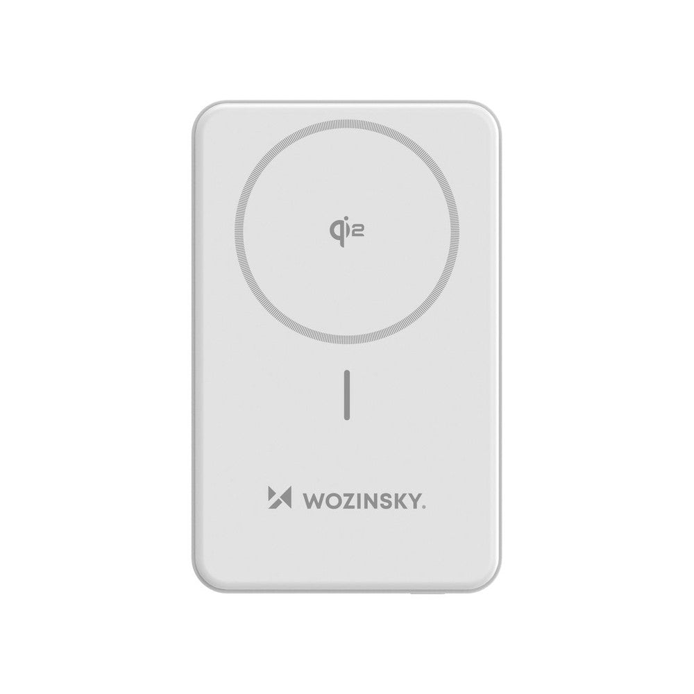 Powerbank Wozinsky WLWP-10KA0Y3WS 22.5W PD Qi2 10000mAh με Stand, 1x USB-A, 1x USB-C Λευκό | www.lightgear.gr
