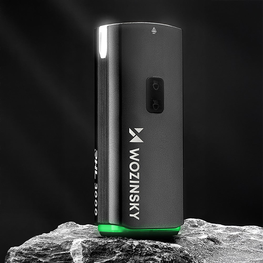 Μπροστινό Φως Ποδηλάτου Wozinsky 3000lm με USB-C Καλώδιο Μαύρο | www.lightgear.gr