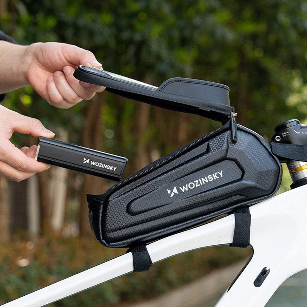 Τσαντάκι Ποδηλάτου Frame Wozinsky Armored με Θήκη Κινητού 1.7lt Μαύρο | www.lightgear.gr