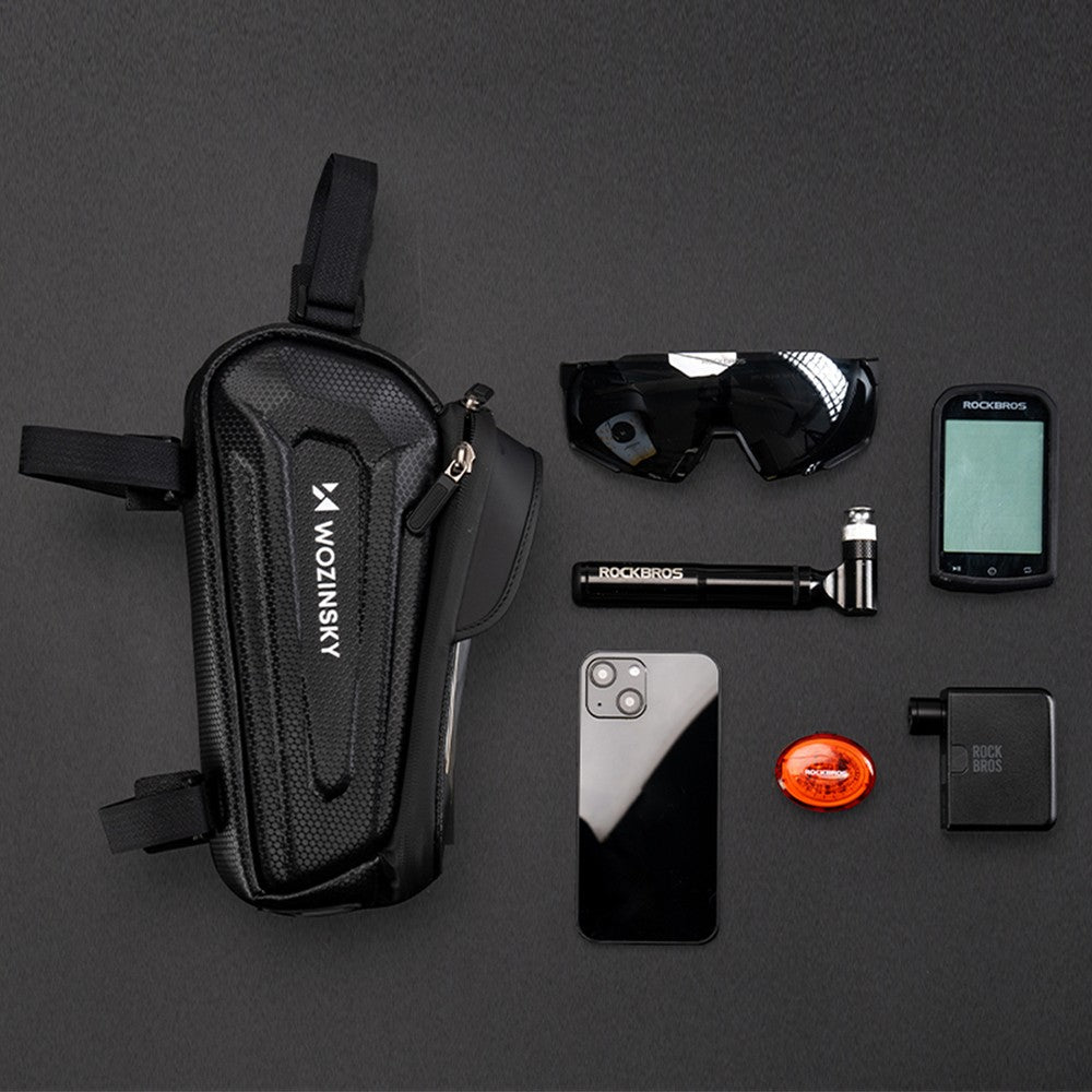 Τσαντάκι Ποδηλάτου Frame Wozinsky Armored με Θήκη Κινητού 1.7lt Μαύρο | www.lightgear.gr