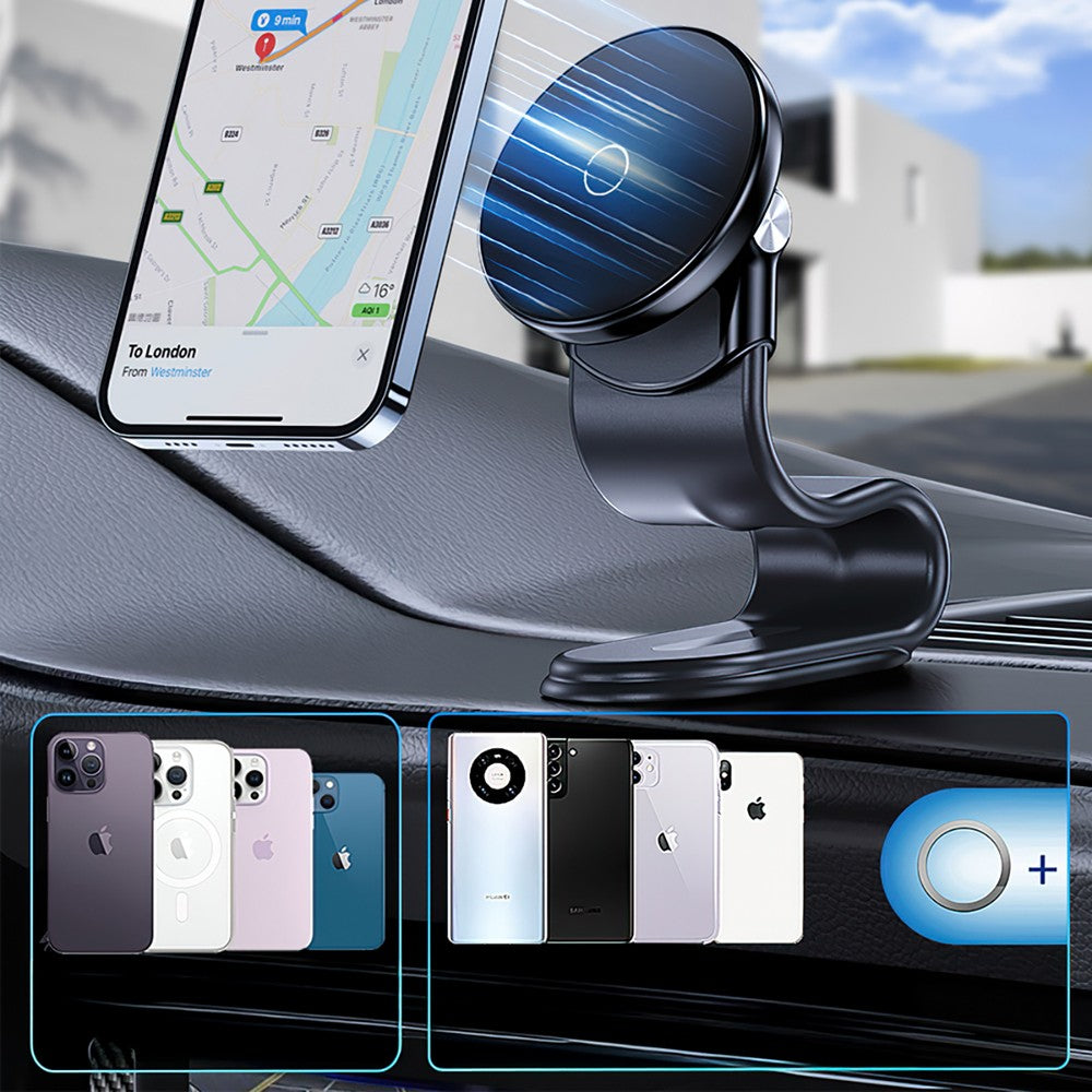 Magnetic Car Holder με 15W MagSafe Inductive Charger Wozinsky για Car Cockpit Μαύρο | www.lightgear.gr