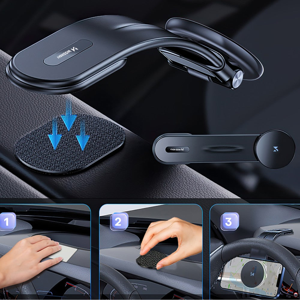 Magnetic Car Holder με 15W MagSafe Inductive Charger Wozinsky για Car Cockpit Μαύρο | www.lightgear.gr