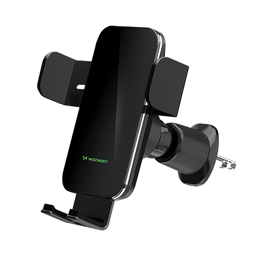 Βάση Αυτοκινήτου Clamp Wozinsky WEDZ-3Y8S με 15W Inductive Charger για Τηλέφωνο στον Αεραγωγό Μαύρο | www.lightgear.gr