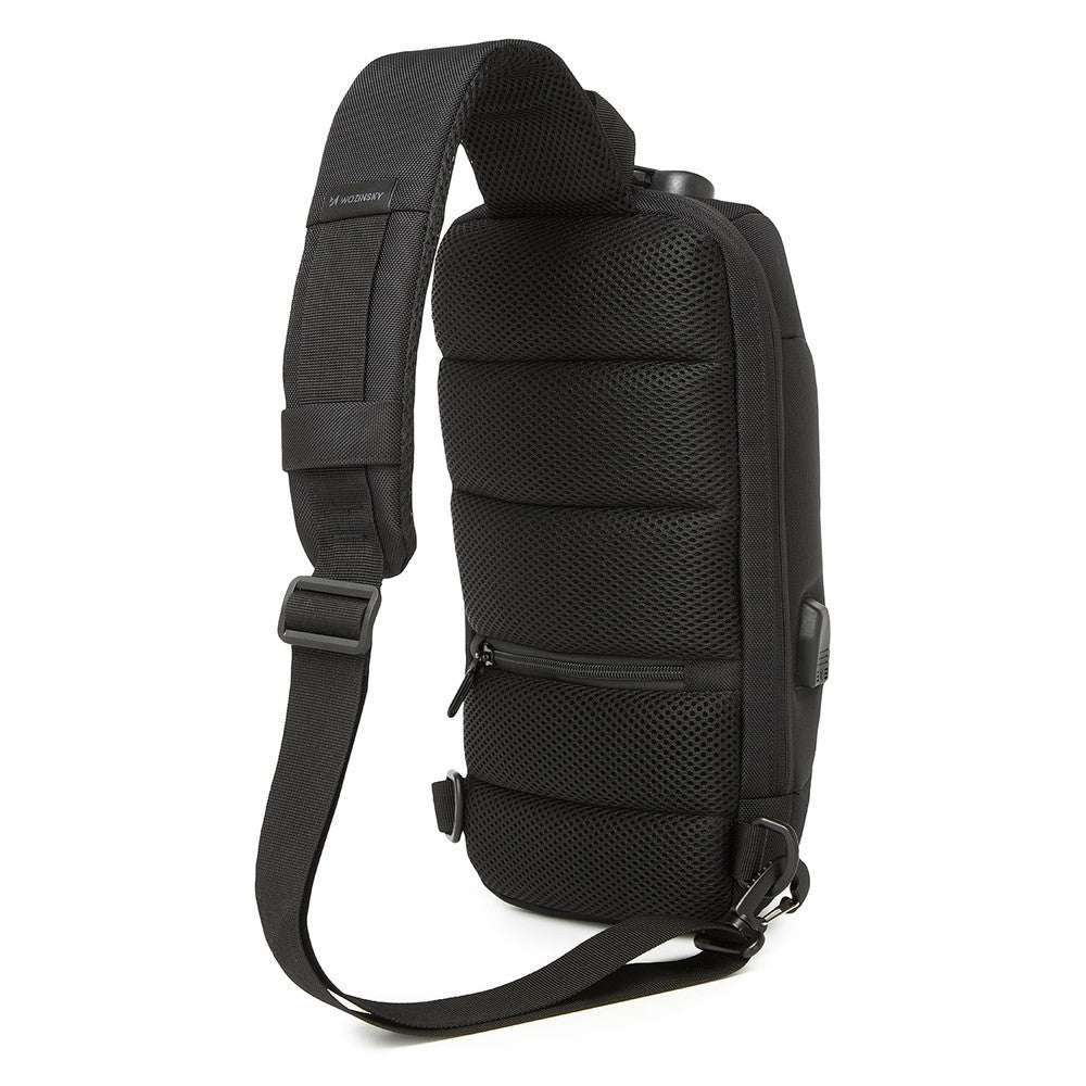 Σακίδιο Πόλης Wozinsky Anti-Theft με Organizer και USB Μαύρο | www.lightgear.gr
