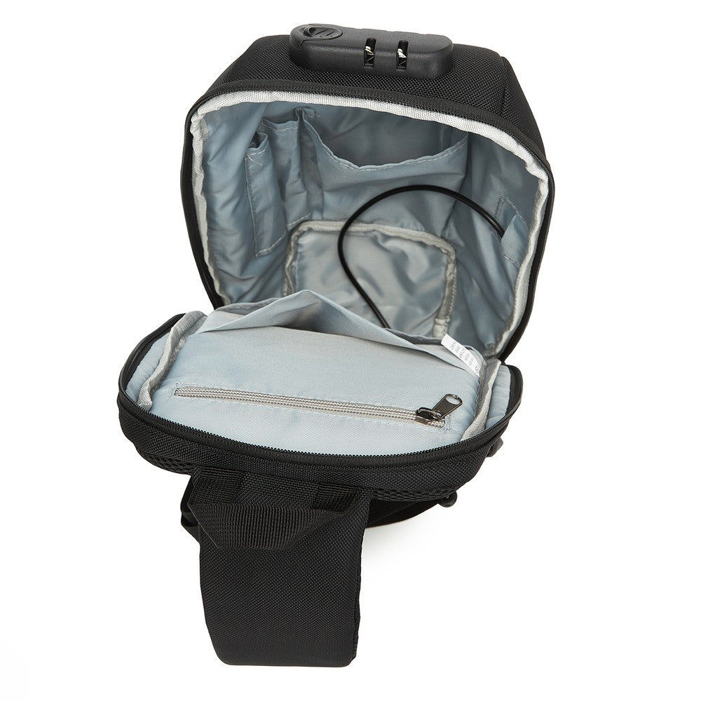 Σακίδιο Πόλης Wozinsky Anti-Theft με Organizer και USB Μαύρο | www.lightgear.gr
