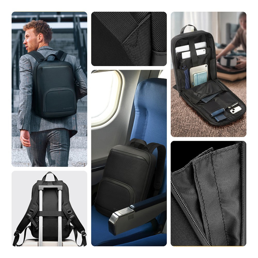 Αδιάβροχο Σακίδιο Laptop Backpack Wozinsky Μαύρο | www.lightgear.gr