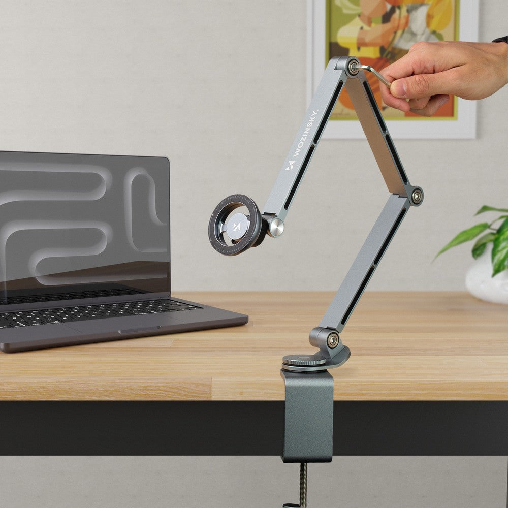 Magnetic Holder Wozinsky WTY0YS1 360° Rotating Solid για Phone και Tablet Γκρι | www.lightgear.gr